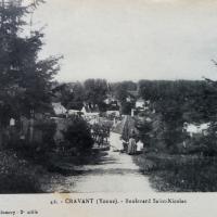 Cravant (89) Le Faubourg Saint-Nicolas CPA