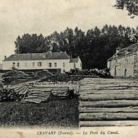 Cravant (89) Le port du canal CPA