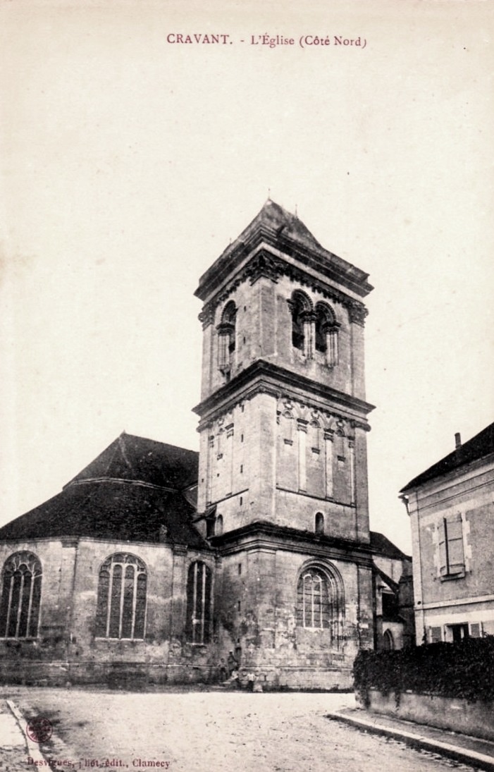 Cravant (Yonne) L'église Saint-Pierre et Saint-Paul CPA