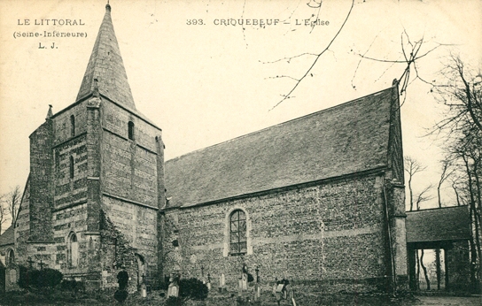 Criquebeuf-en-Caux (Seine Maritime) Eglise Saint Martin CPA