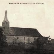 Crucey-Villages (28) L'église Saint-Aignan CPA
