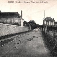 La route de Brézolles CPA