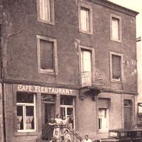Crusnes 54 le cafe restaurant cpa