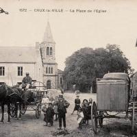 La place de l'église CPA