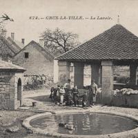 Le lavoir de la fontaine CPA