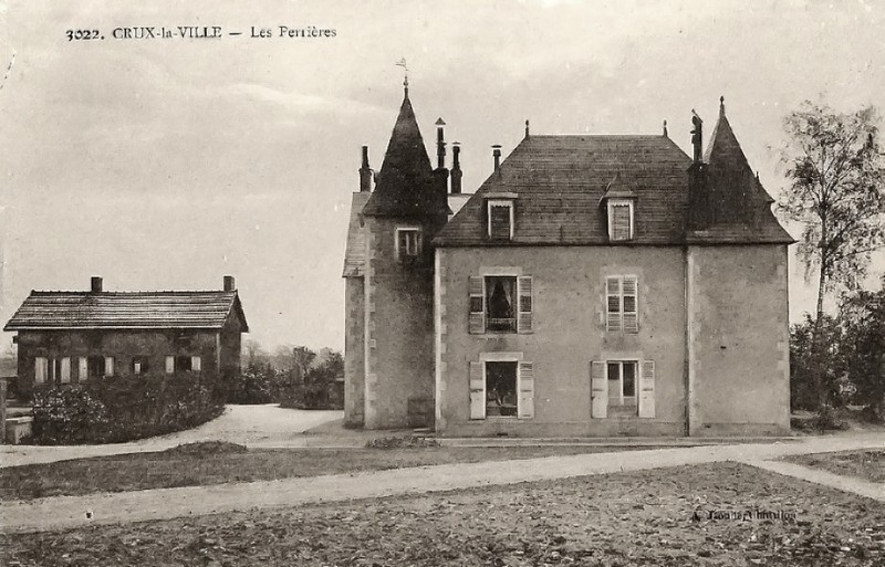 Crux-la-Ville (Nièvre) Les Perrières, le manoir CPA