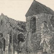 Cuissy et Geny (Aisne) Eglise Saint Pierre en 1914