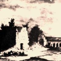 Cuissy-et-Gény (Aisne) CPA Abbaye chapelle et boulangerie en 1859