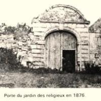 Cuissy-et-Gény (Aisne) CPA porte jardin des religieux en 1876