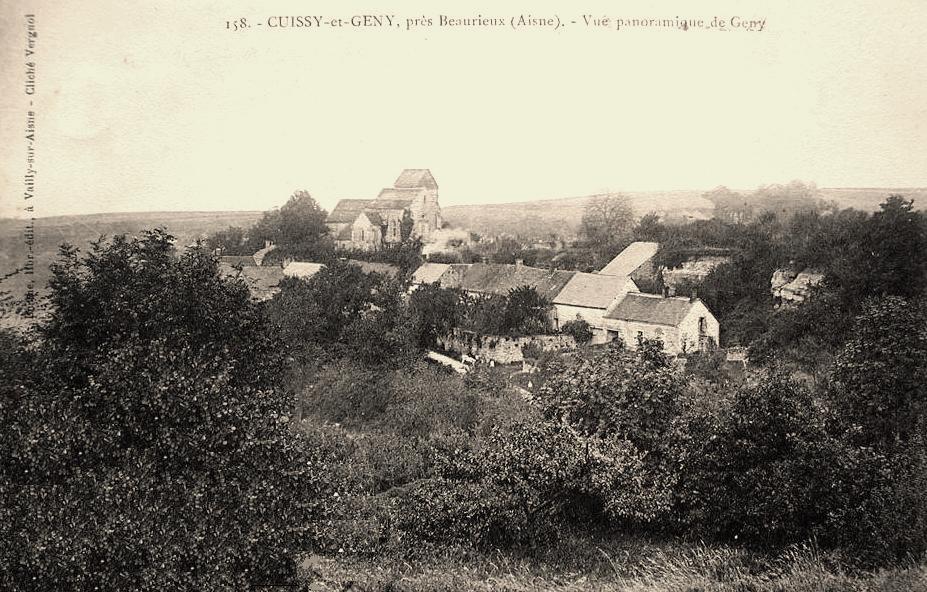 Cuissy et Gény (Aisne) Vue générale Gény