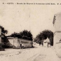 Cuts oise cpa la route de noyon 