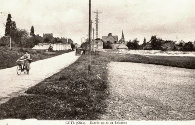 Cuts oise cpa la route de soissons