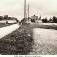 Cuts oise cpa la route de soissons