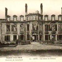 Cuts oise cpa le chateau apres 1914 1918 