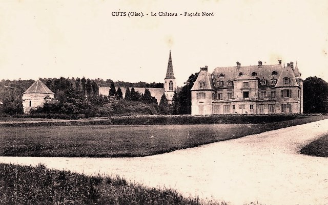 Cuts oise cpa le chateau avant 1914 