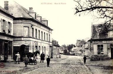 Cuts oise cpa rue de noyon 