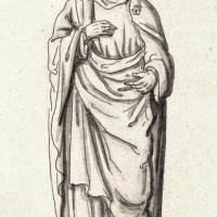 Dessin tiré du gisant d'Hugues Capet à Saint-Denis