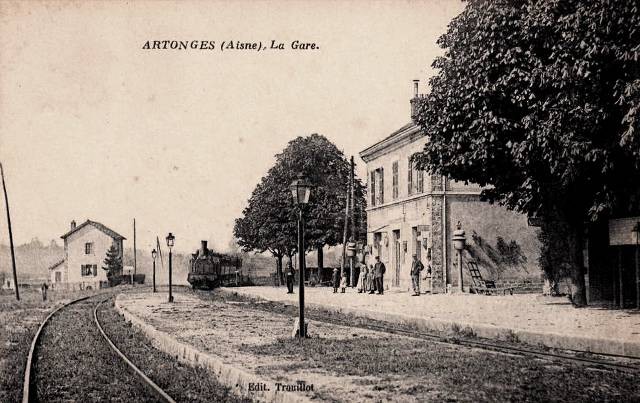 Dhuys et morin en brie 02 artonges la gare cpa