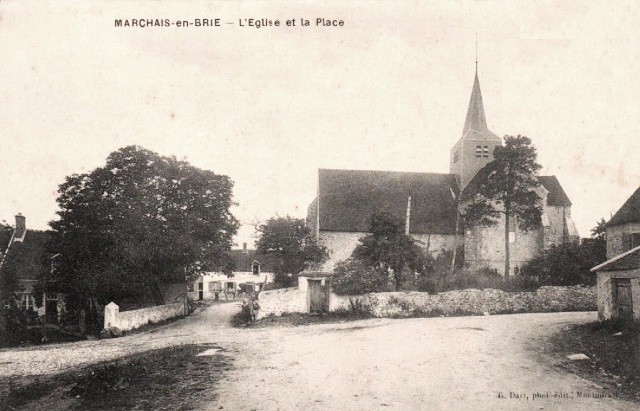 Dhuys et morin en brie 02 marchais en brie l eglise cpa