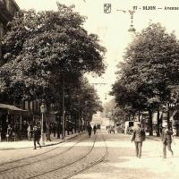 Dijon (Côte d'Or) L'avenue de la Gare CPA