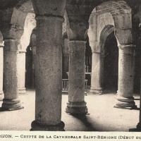 Dijon (Côte d'Or) La Cathédrale Saint-Bénigne, crypte CPA