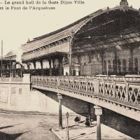 Dijon (Côte d'Or) La Gare et le Pont de l'Arquebuse CPA