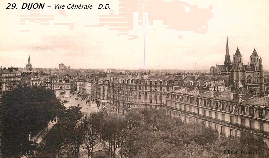 Dijon (Côte d'Or) Vue générale CPA