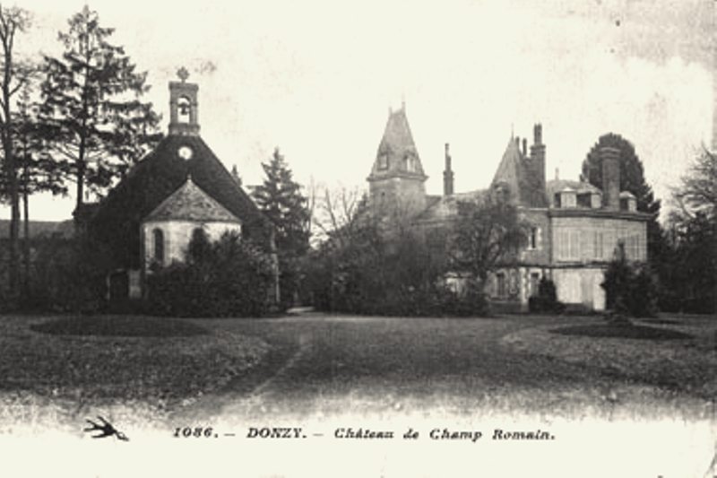 Donzy (Nièvre) Champromain, le château CPA