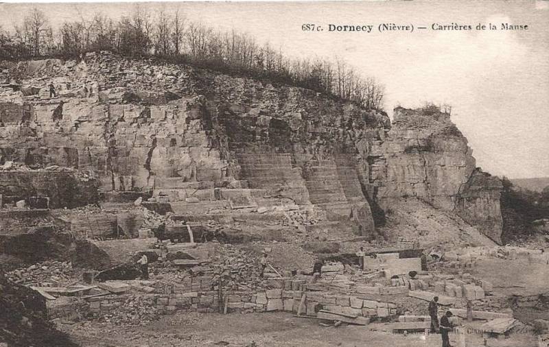 Dornecy (Nièvre) La Manse, les carrières CPA