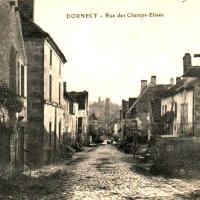 Dornecy (Nièvre) La rue des Champs-Elysées CPA