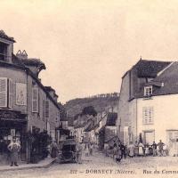 Dornecy (Nièvre) La rue du Commerce CPA