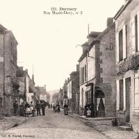 Dornecy (Nièvre) La rue Marié-Davy CPA