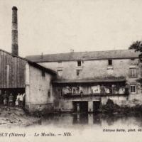 Dornecy (Nièvre) Le moulin vers 1925 CPA