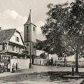 Dossenheim kochersberg 67 mairie et eglise cpa