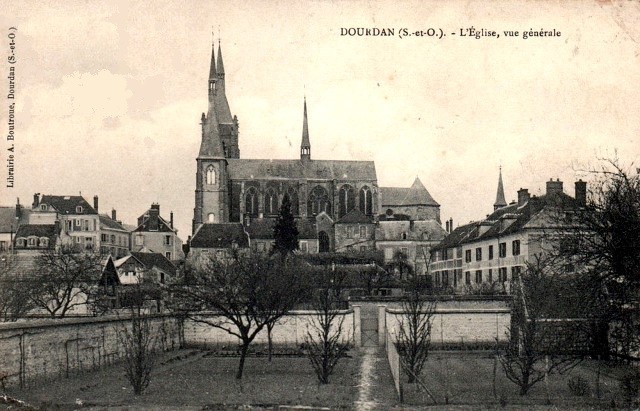 Dourdan essonne l eglise cpa