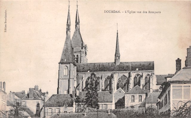 Dourdan essonne l eglise cpa