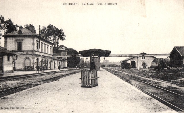 Dourdan essonne la gare cpa