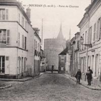 Dourdan essonne la porte de chartres cpa