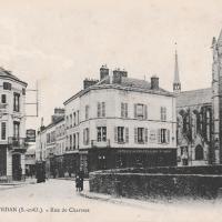 Dourdan essonne la rue de chartres cpa
