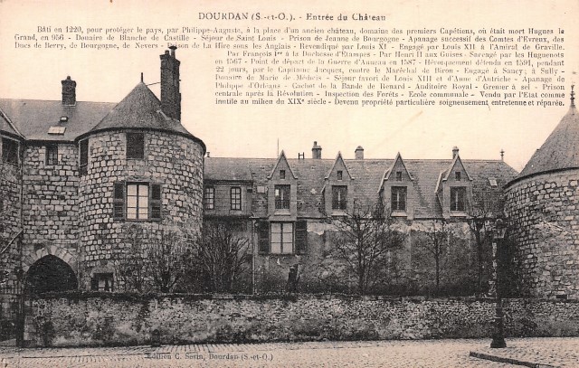 Dourdan essonne le chateau cpa