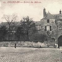 Dourdan essonne le chateau entree cpa