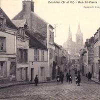 Dourdan essonne le rue saint pierre cpa