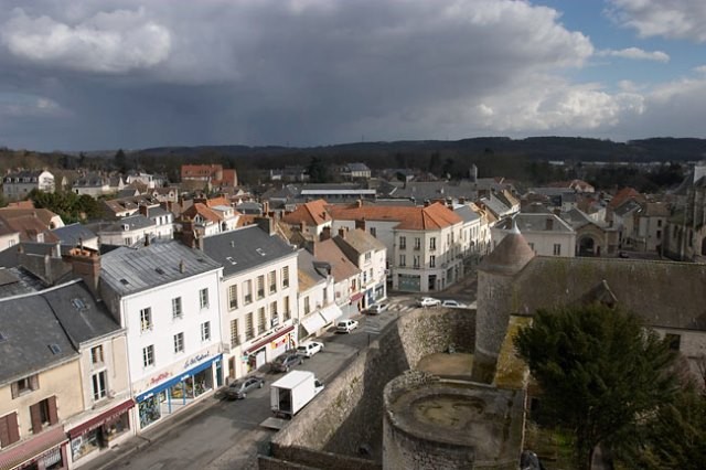 Dourdan essonne vue aerienne