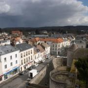 Dourdan essonne vue aerienne