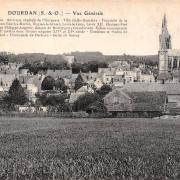 Dourdan essonne vue generale cpa