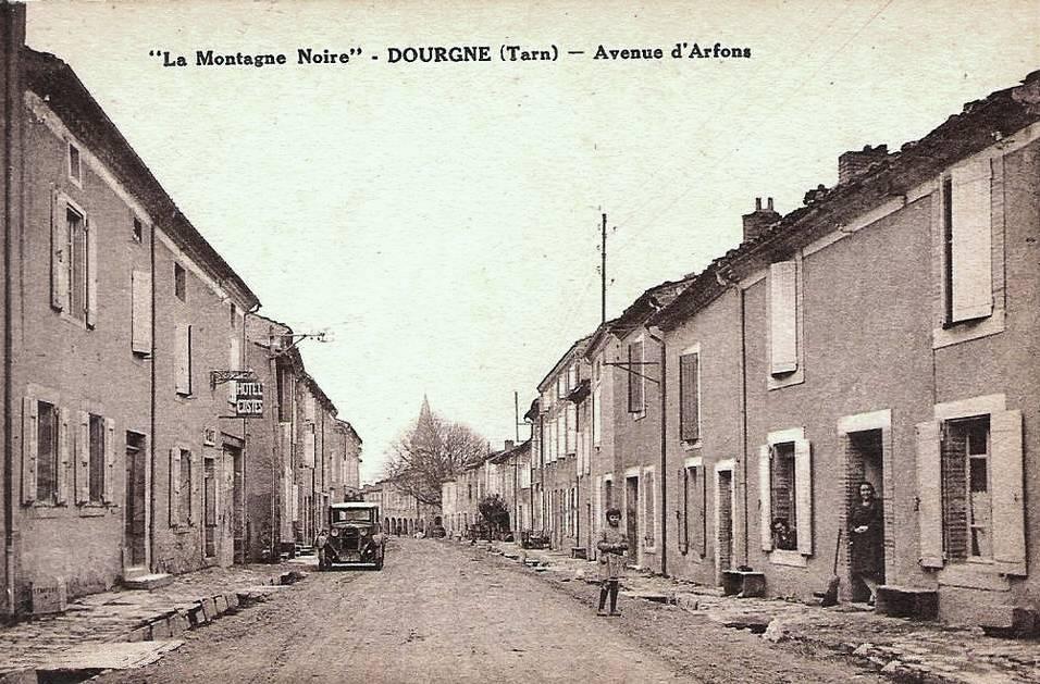 Dourgne (Tarn) CPA avenue d'arfons