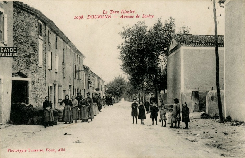 Dourgne (Tarn) CPA avenue de Sorèze