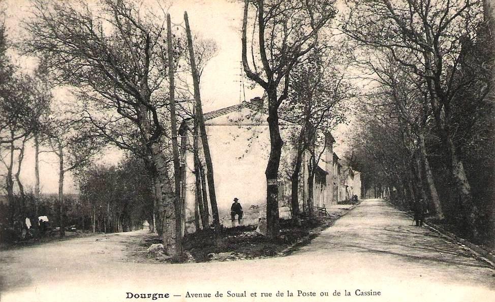 Dourgne (Tarn) CPA avenue de Soual