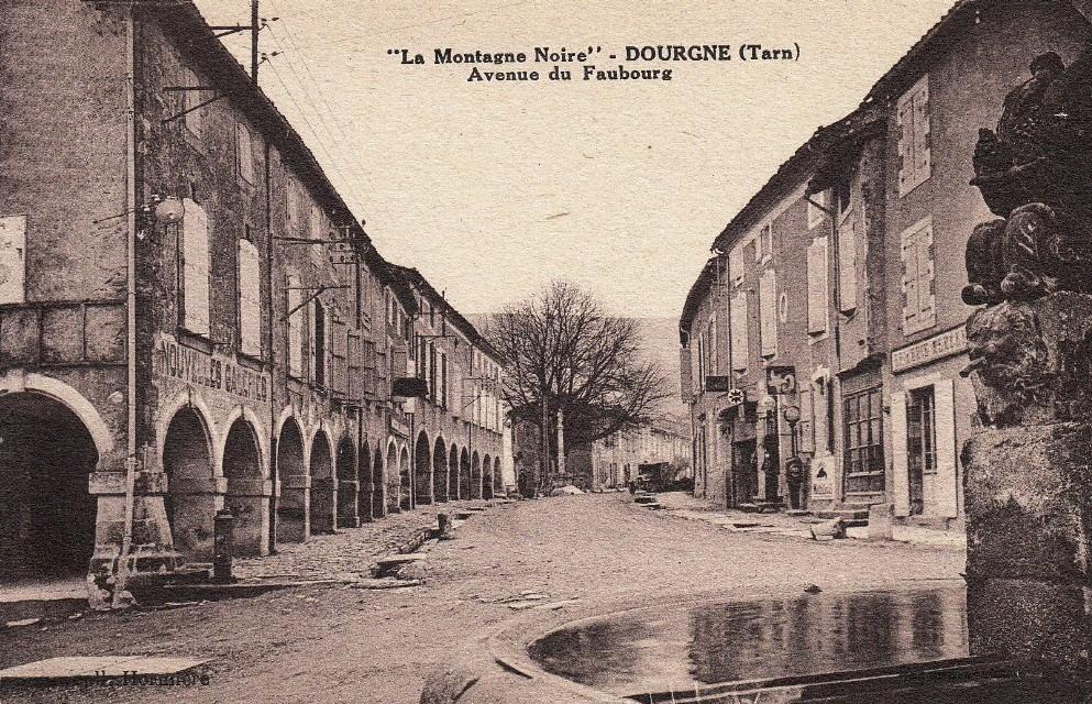 Dourgne (Tarn) CPA avenue du Faubourg
