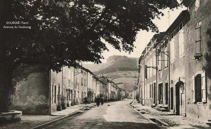 Dourgne (Tarn) CPA avenue du Faubourg